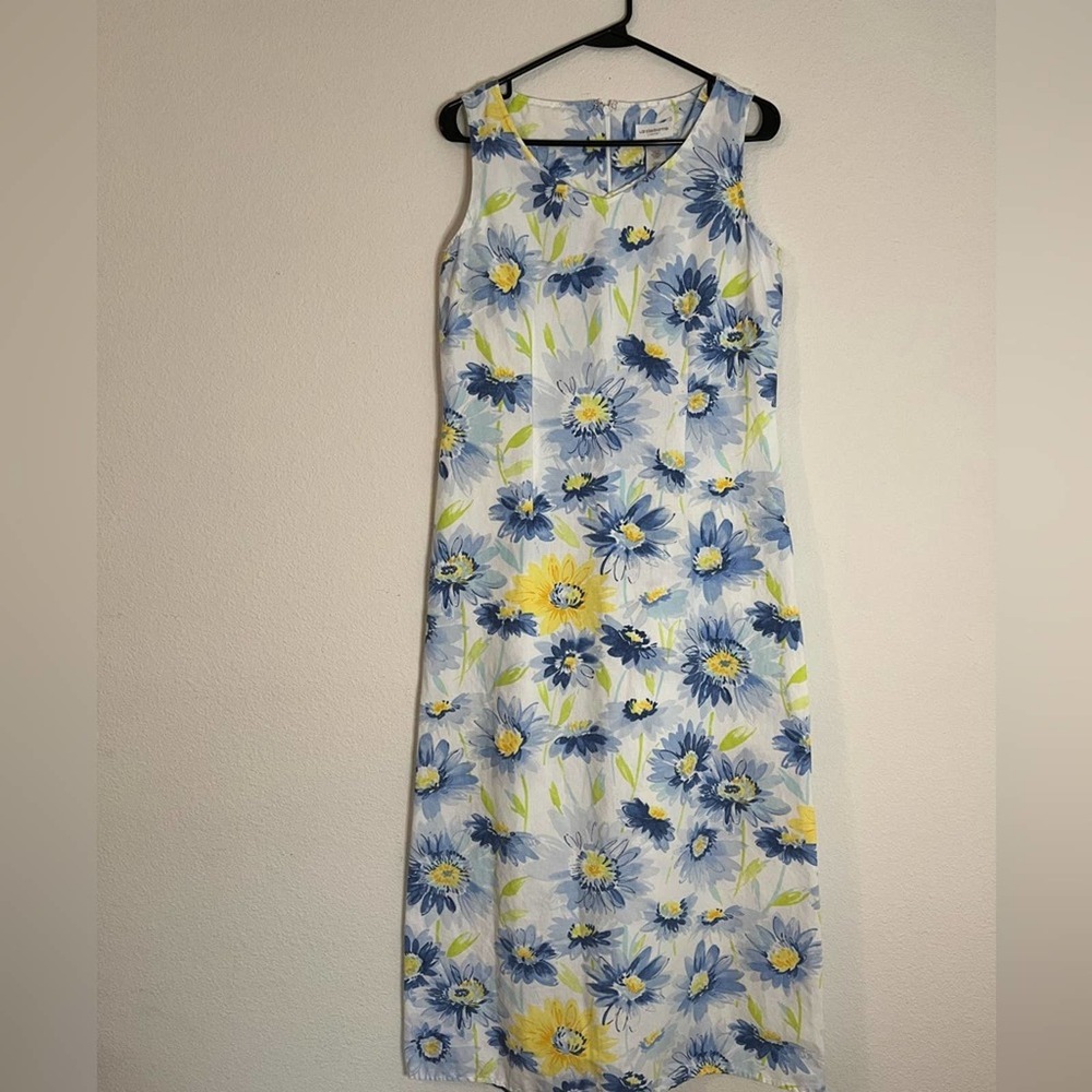☀️Liz Claiborne Lizsport Linen Blend Dress